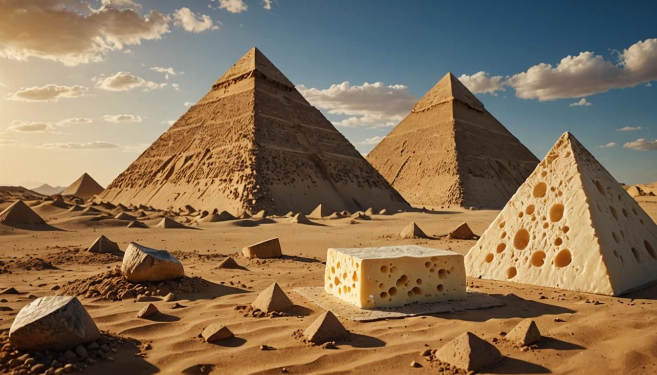 giant piece of swiss emmenthal cheese in Egypt  by @moowokuorn