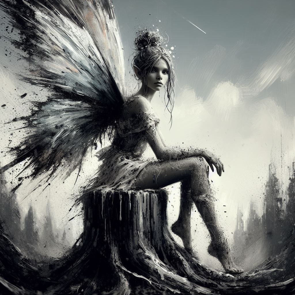 Fairy In B&W 1