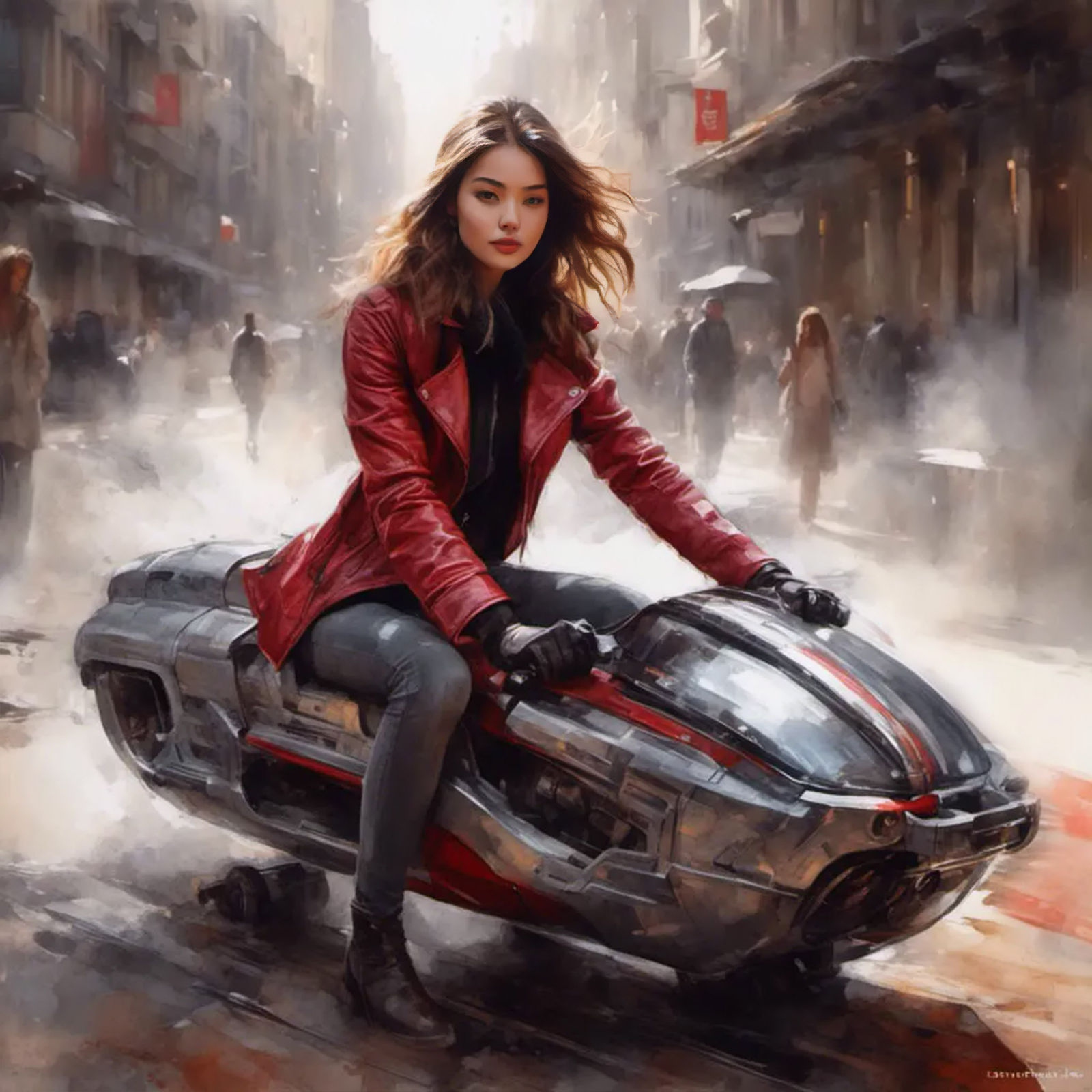 Hoverbike and the City