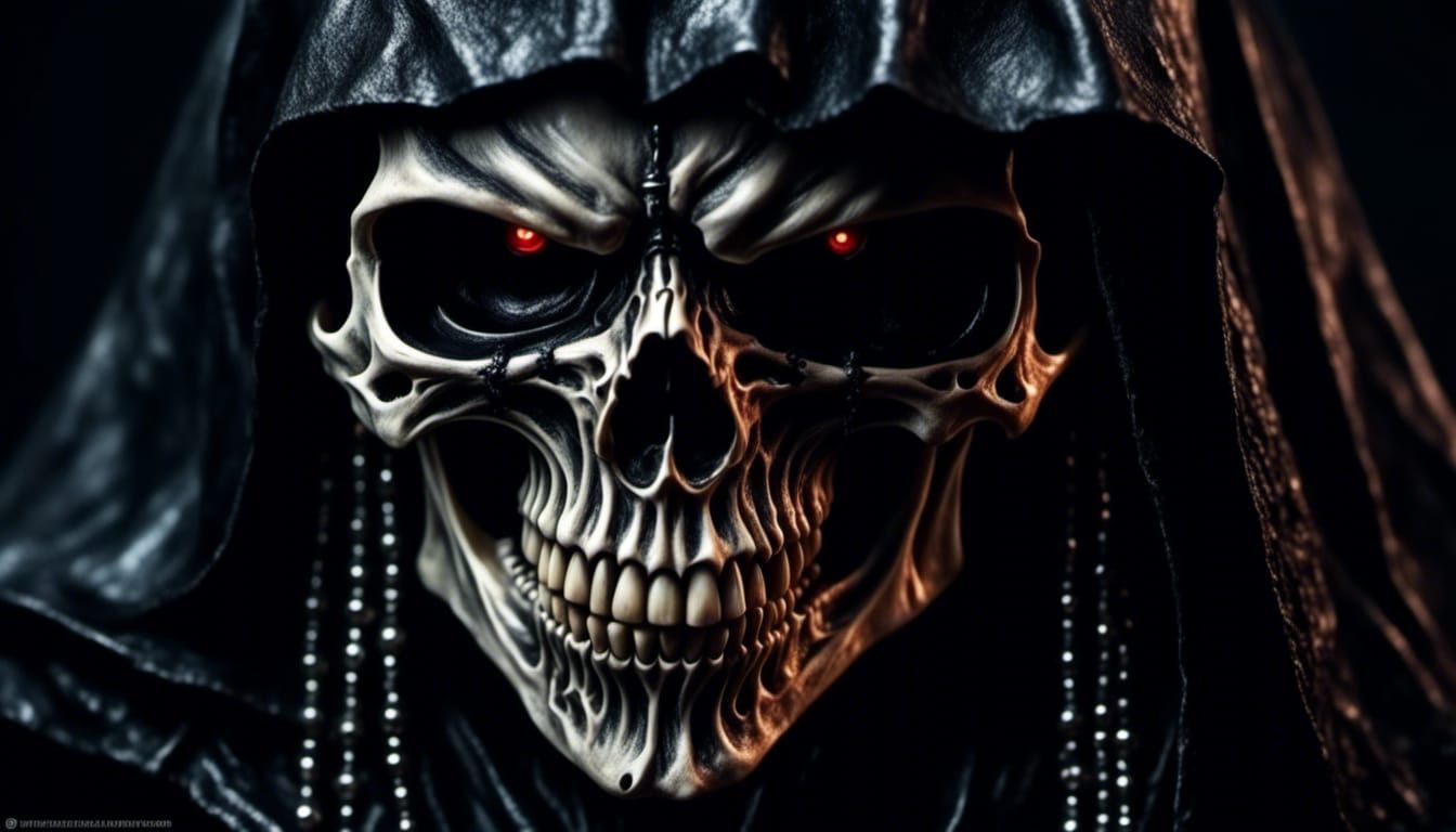  hyperdetailed hyperrealism hyper realistic  demonic skull <lora:Demon skull:1.0>