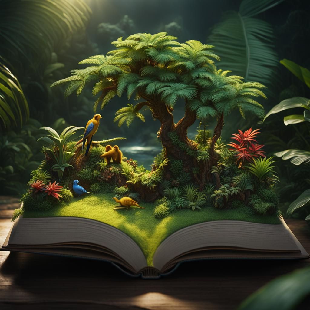 Jungle-book, pop-up midpage.  by @Terra