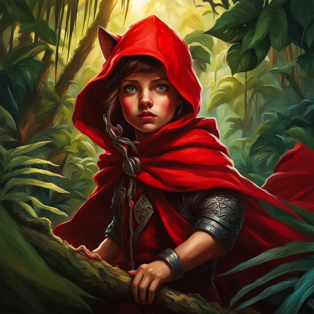 little red ridinhood in the jungle
