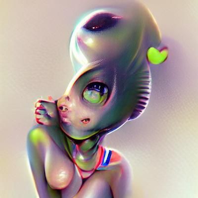 cute alien girl