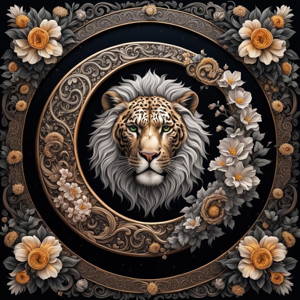 Floral Leo Energy Realm
