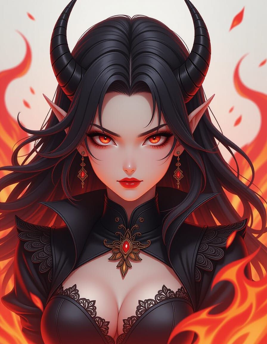 “Her eyes were forged from fire, her silence sharper than st...