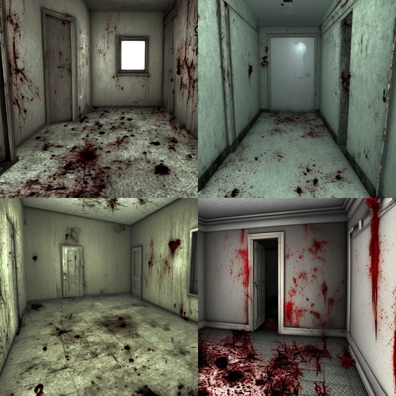 Silent Hill 4 creepy apartment full of mold and blood