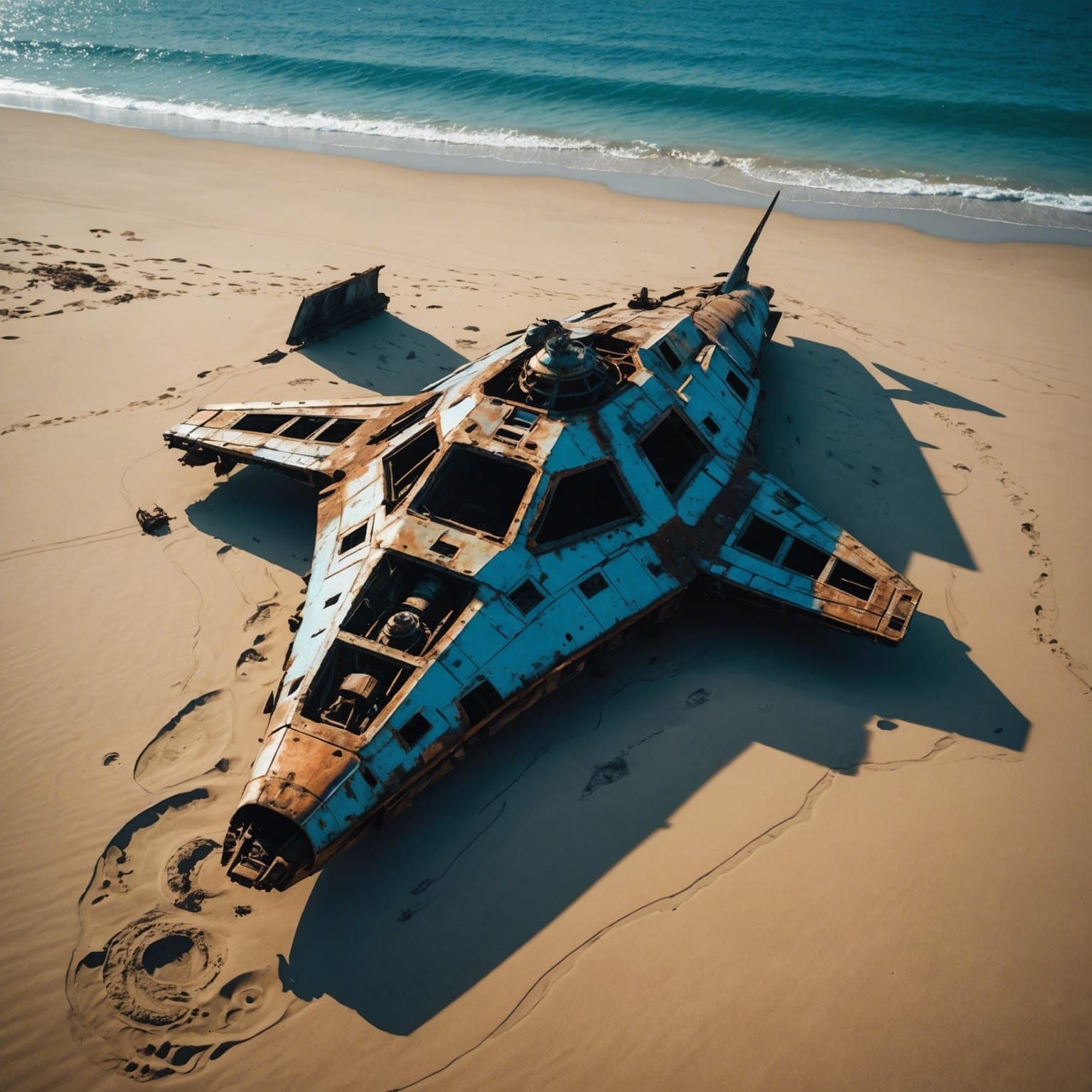 What washed up the sea