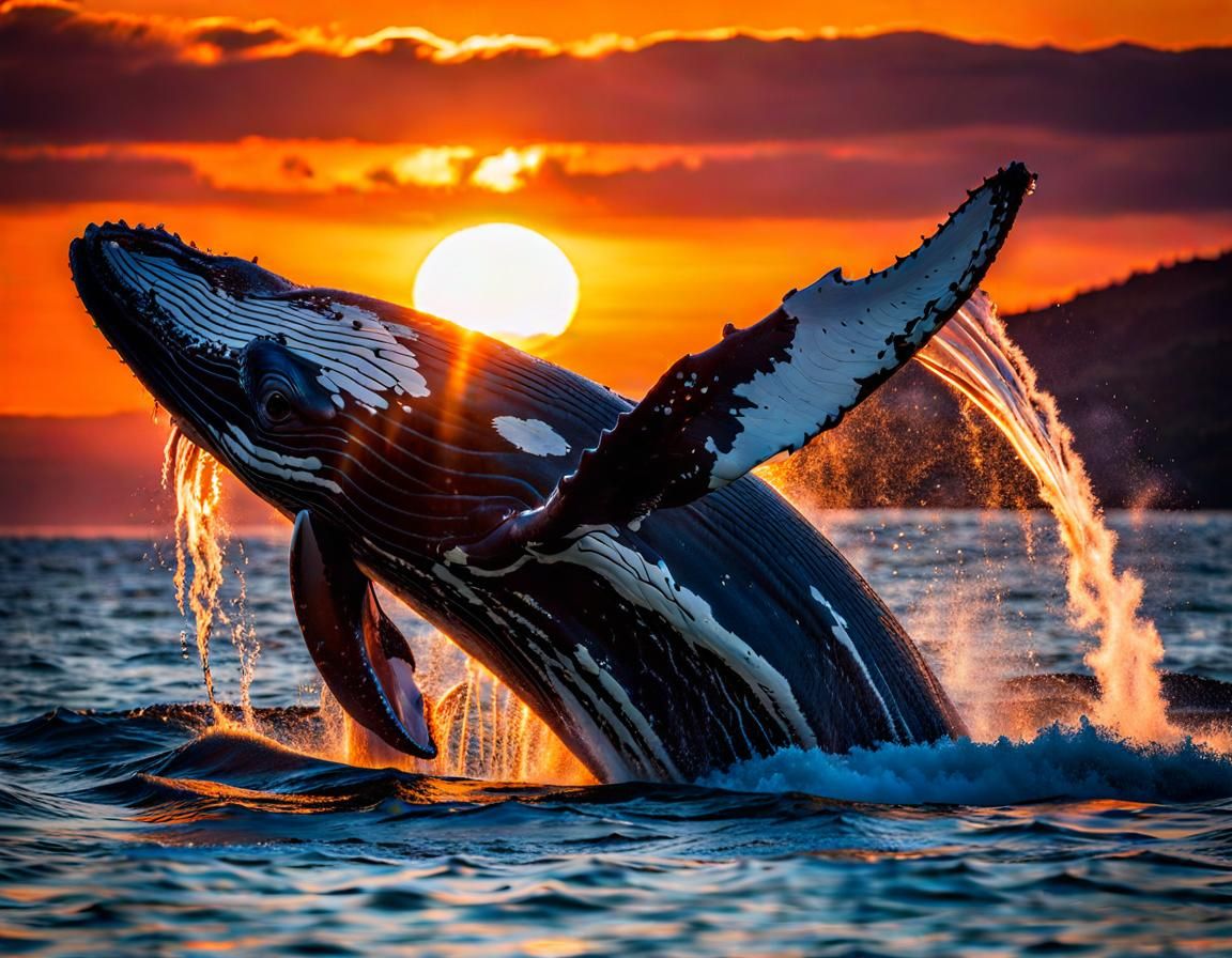 The Majestic, Dabbing Humpback Whale  by @Sal Neomoons