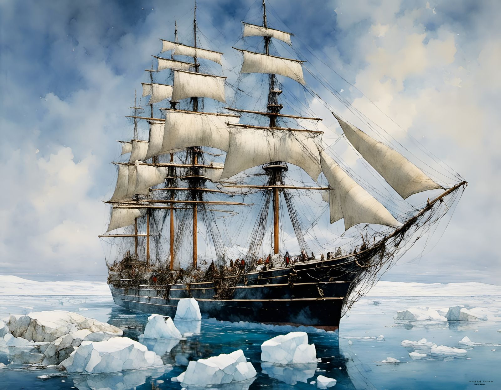  In Arctic sea
