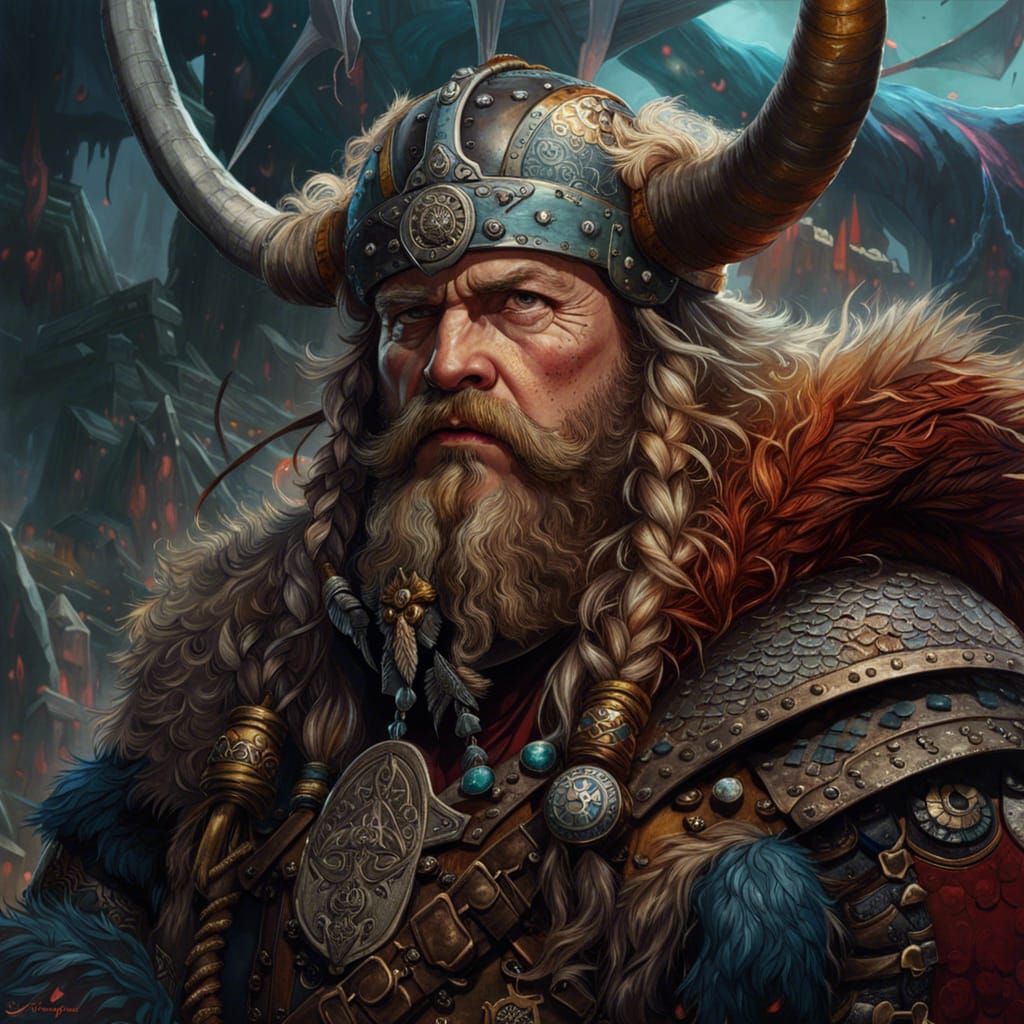 Portrait of a Viking Jarl   by @Munchy2007