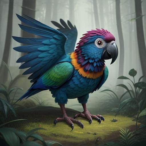 Cute parrot