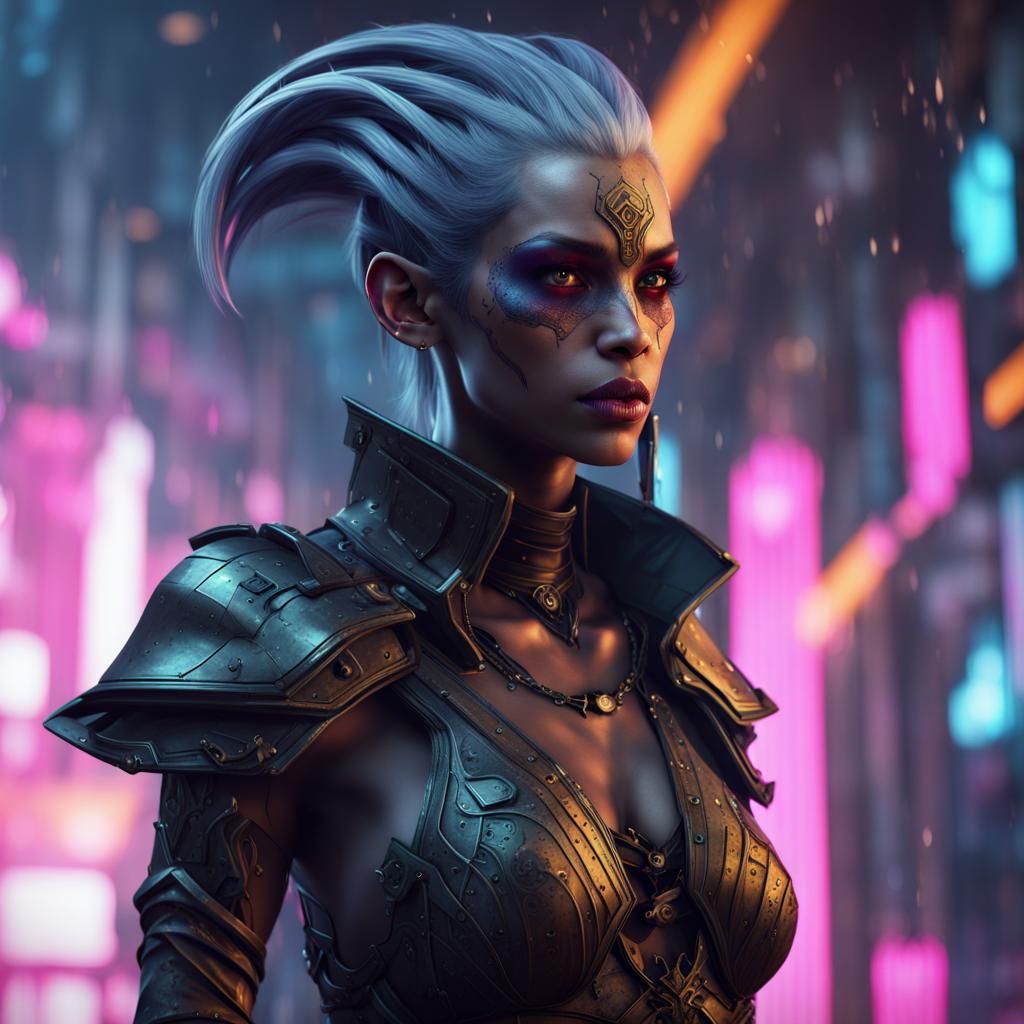 Cyberpunk Dark Elf