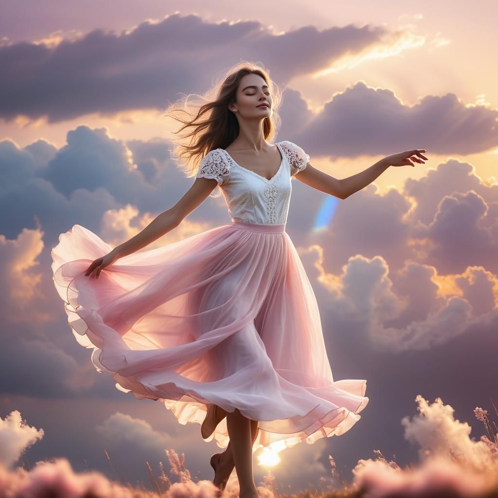 Girl on Cloud 9