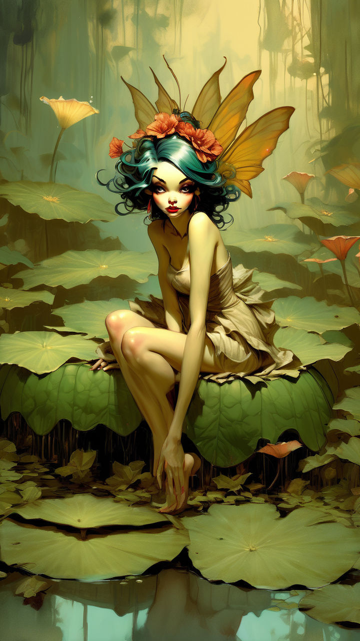 Vintage Fantasy Pin Up