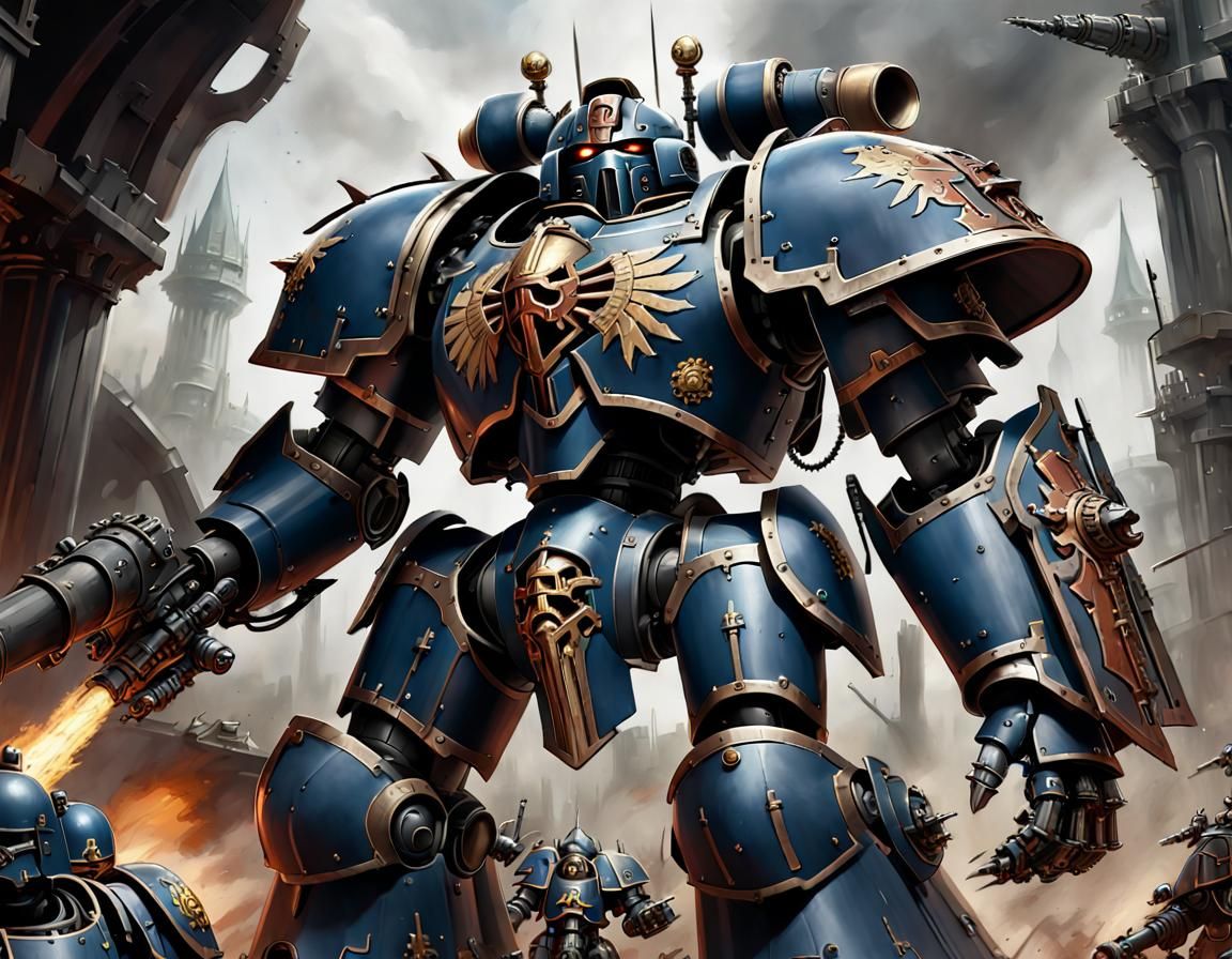 Warhammer 40K Imperial Knight  by @DavidP