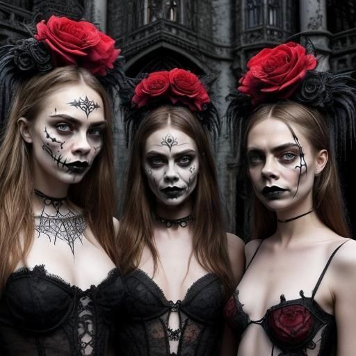 cara delevingne trio