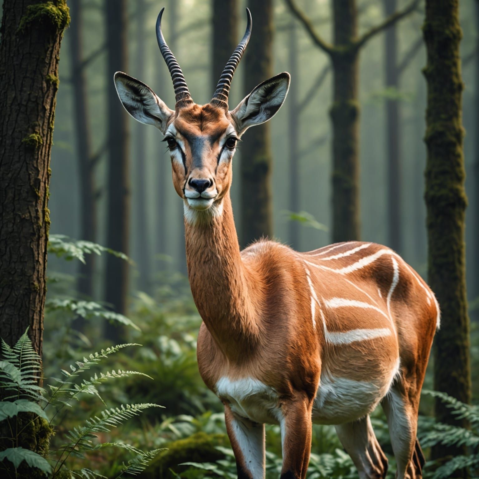 Beautiful Gazelle Portrait in Realistic Digital Art