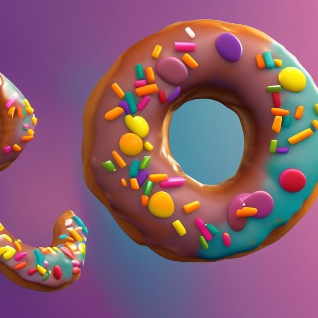 A donut with sprinkles AI Generated Artwork NightCafe Creator