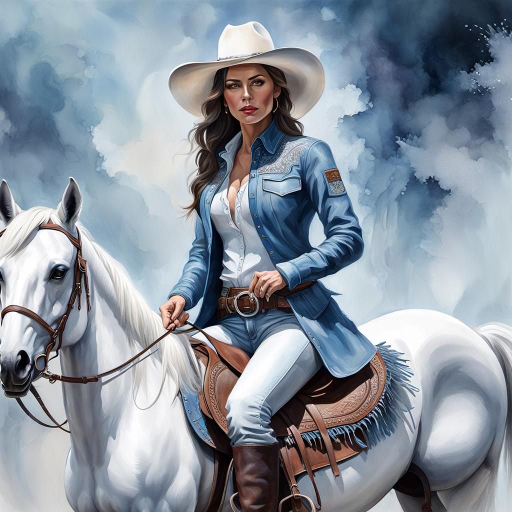 Cowgirl IV - AI Generated Artwork - NightCafe Creator