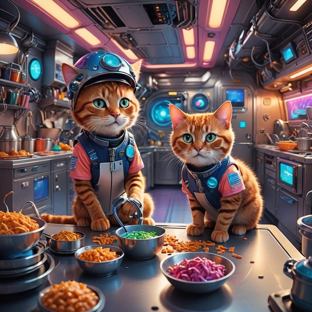 A vibrant and captivating 4K concept art illustration. Two a...