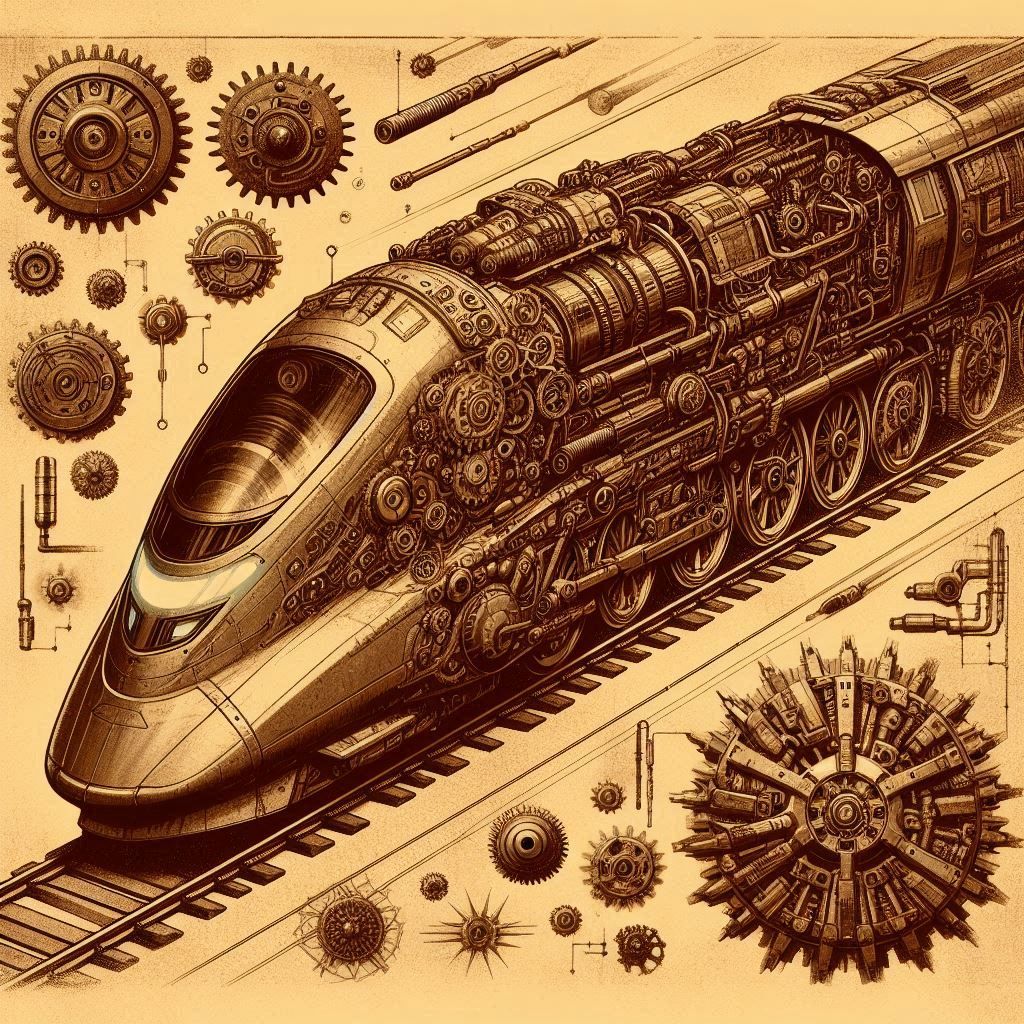 Steampunk Shinkansen