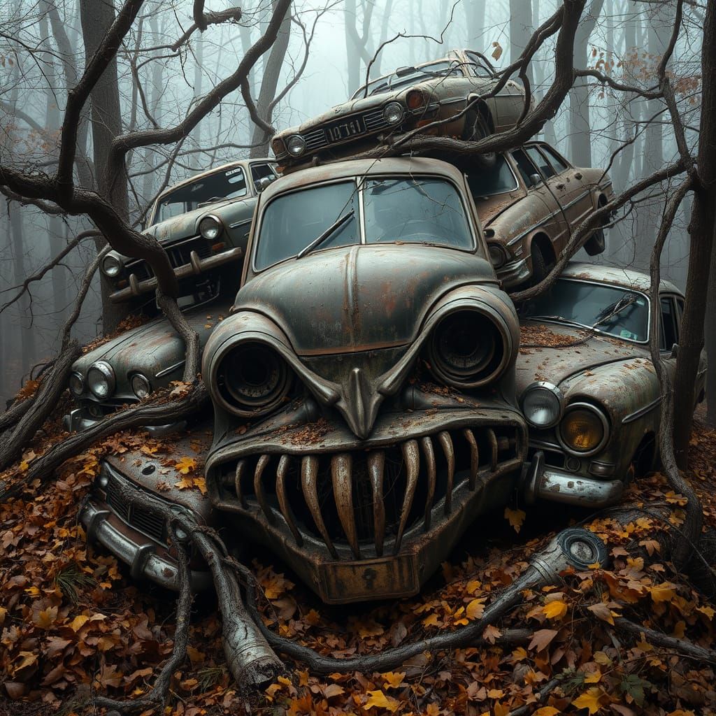 Cars in the wild  by @Thibe