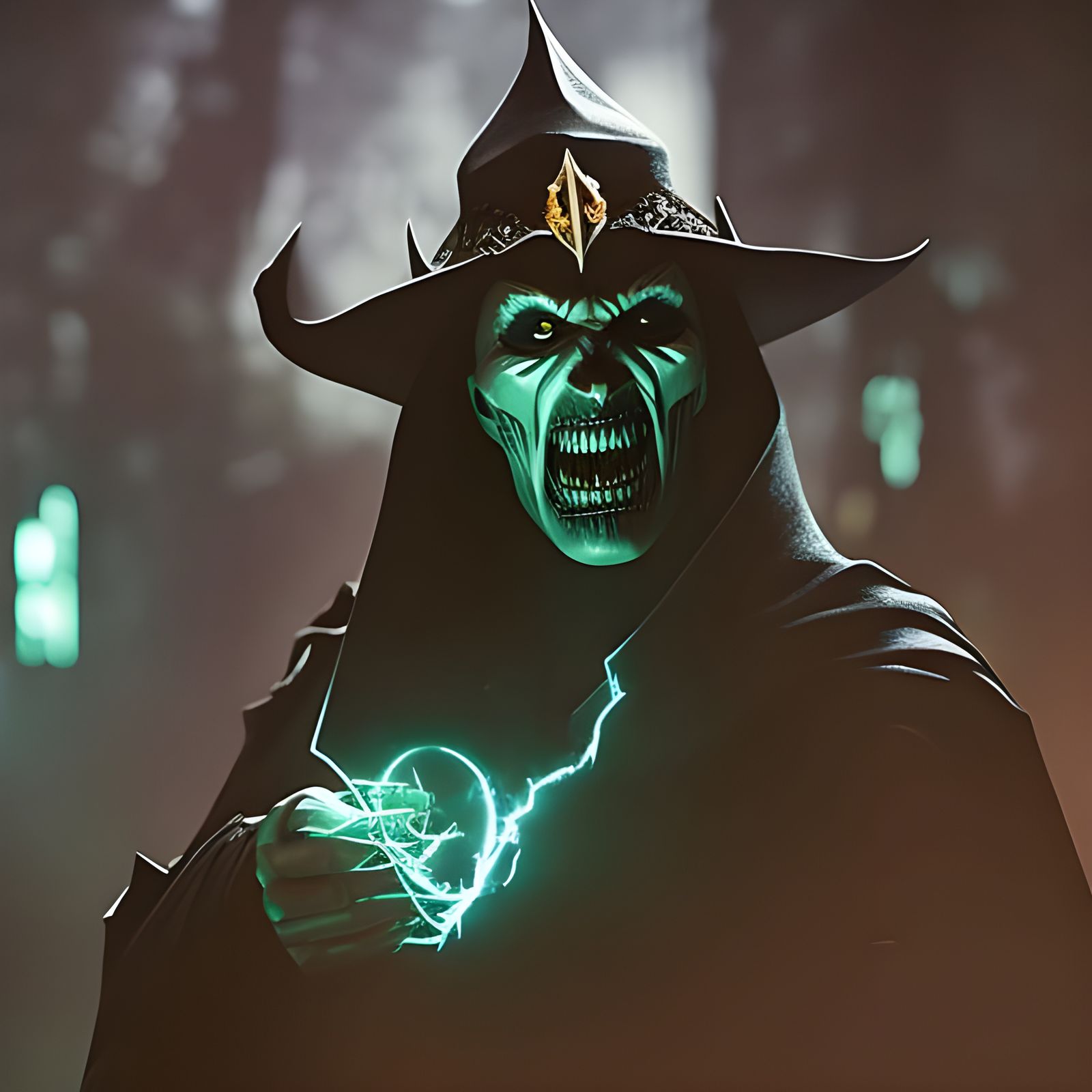 Evil Warlock 1 - AI Generated Artwork - NightCafe Creator