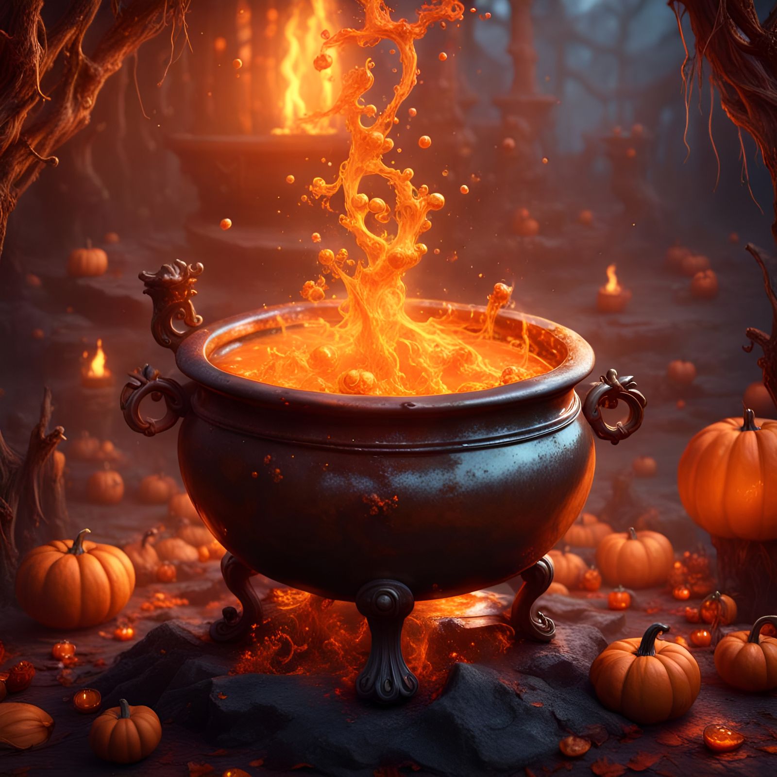 The witch's cauldron