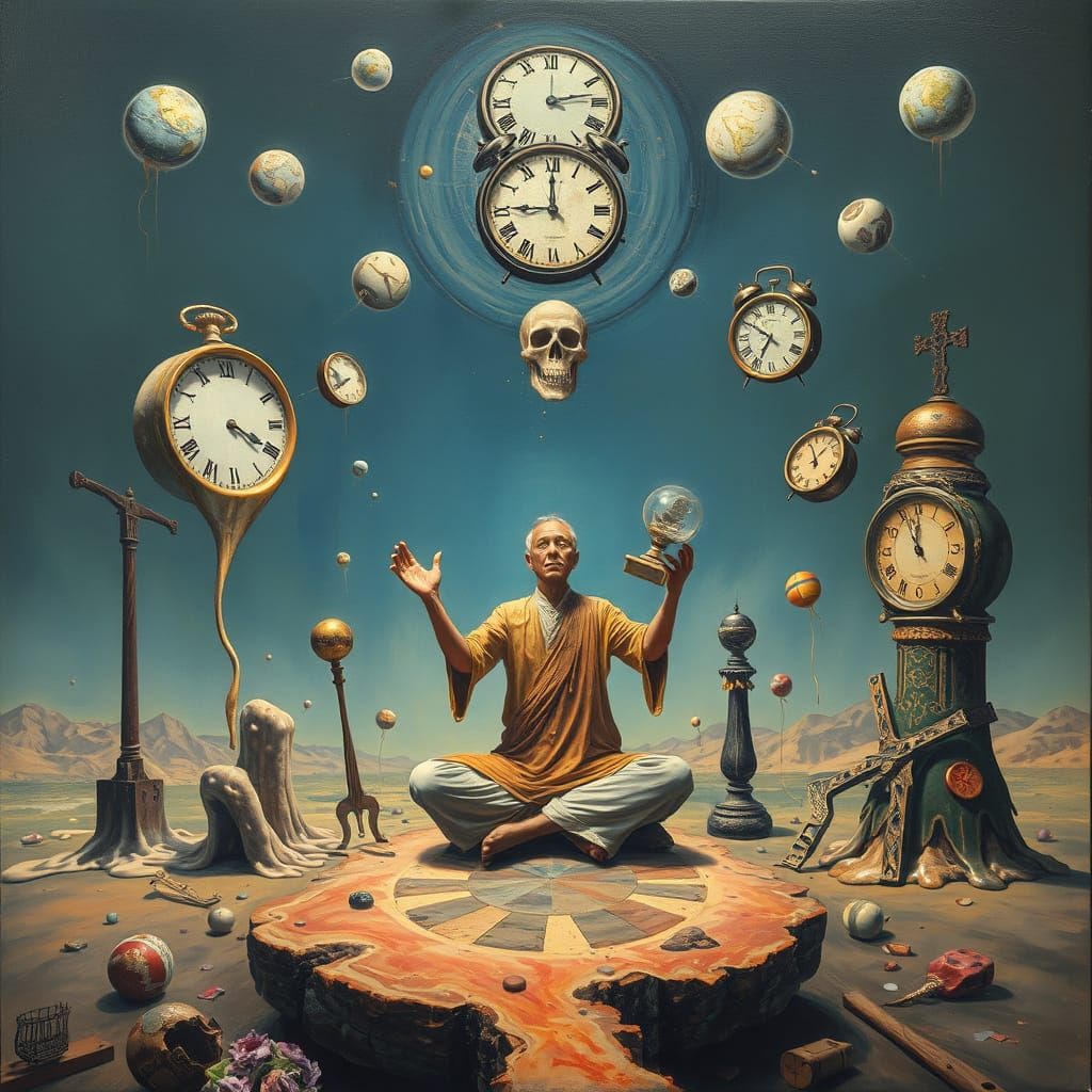 Surrealist Practitioner Embodying Liberation in a Dreamlike ...