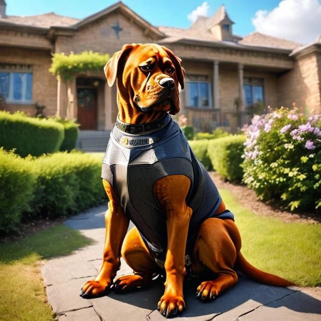 (Hooch:2), the "French mastiff" from the movie "Turner and Hooch" in style of <lora:Lovely LoRa:1.0>