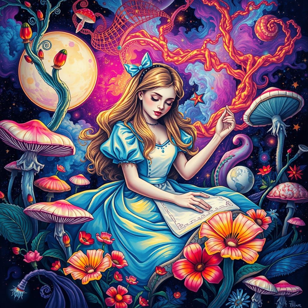 Alice in Wonderland: A Surrealist Dreamscape