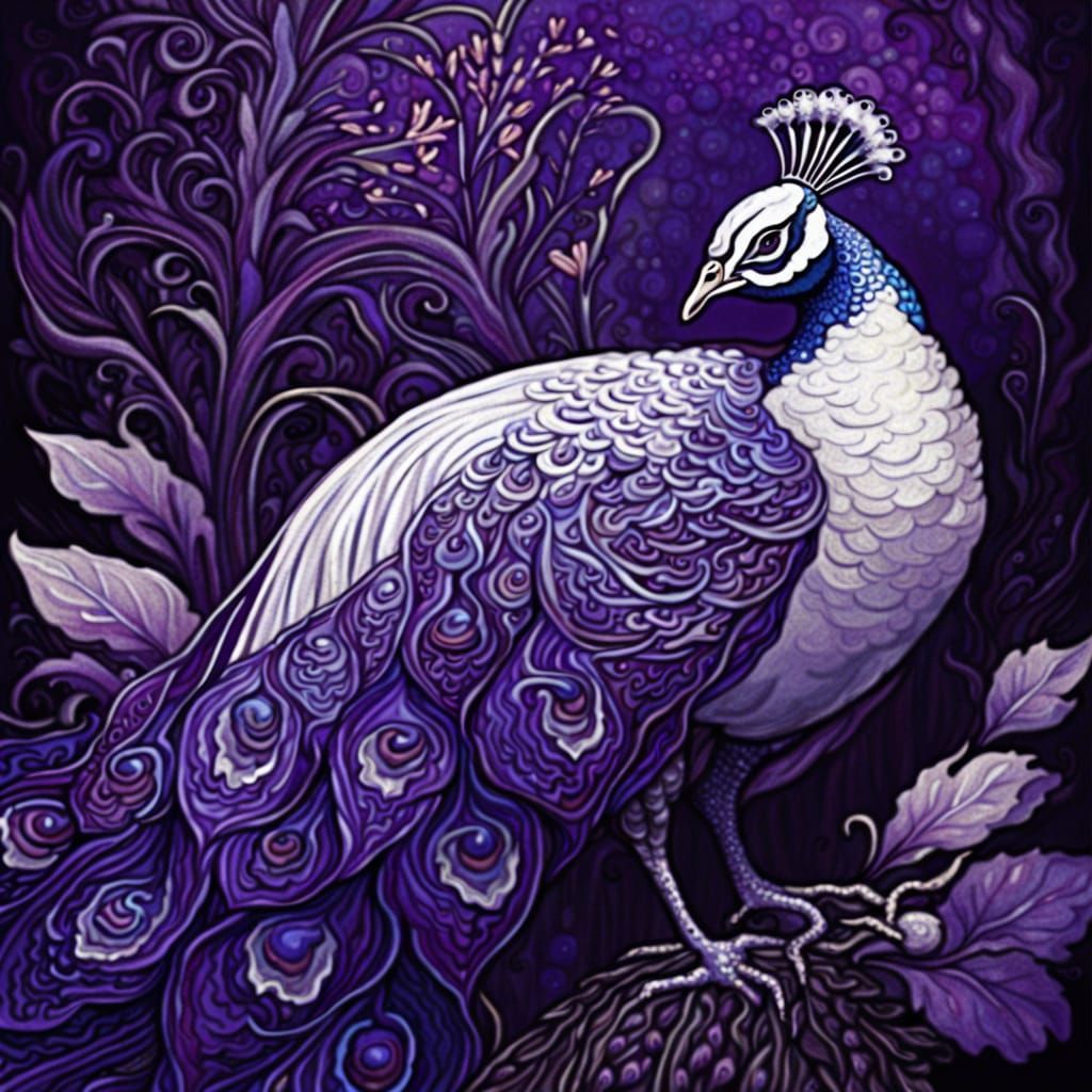 Purple peacock