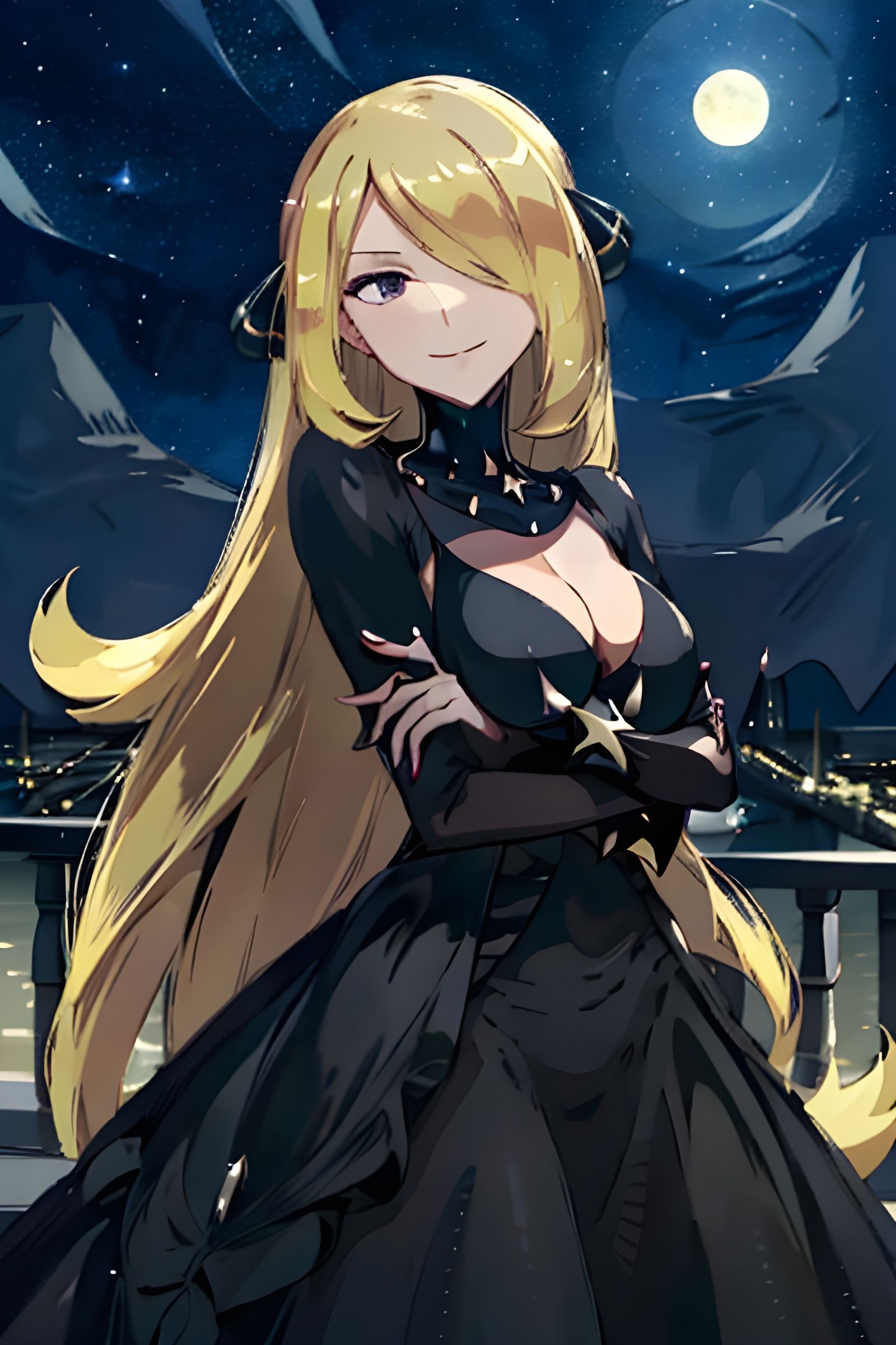 Cynthia Sinnoh League Champion - AI Generated Artwork - NightCafe Creator