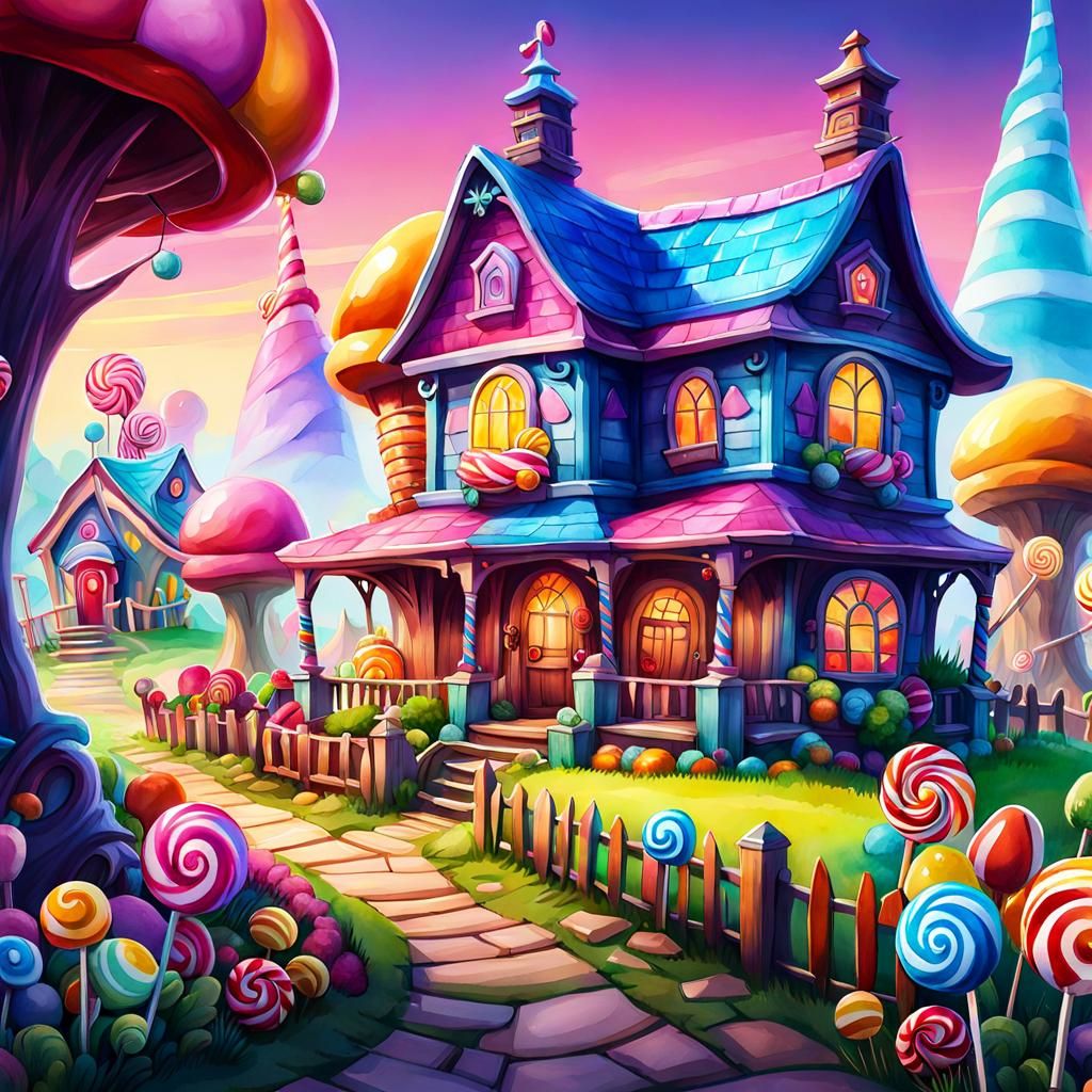 Candy Wonderland Ai Generated Artwork Nightcafe Creator