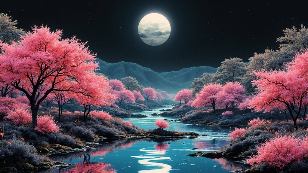 Hyperrealistic Futuristic Japanese Landscapes with Ceramic D...