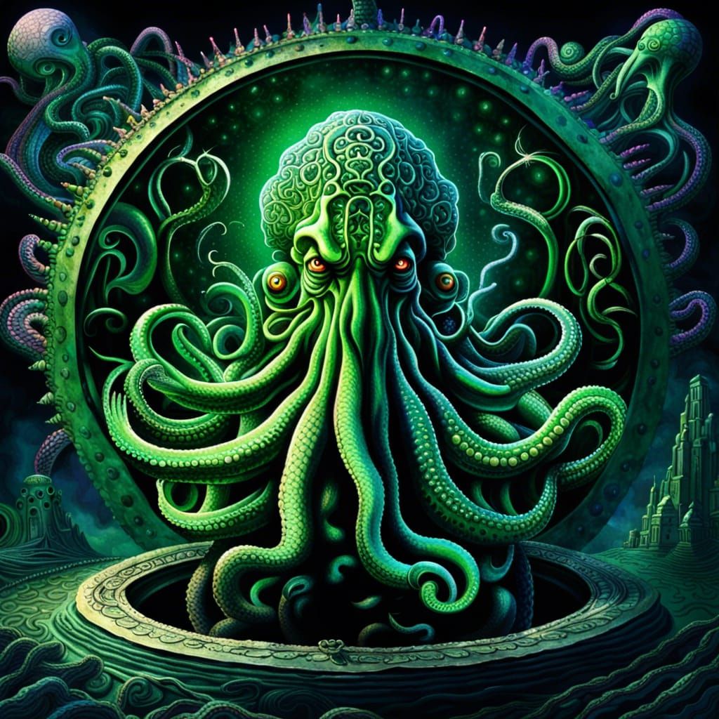 Cthulhu - AI Generated Artwork - NightCafe Creator