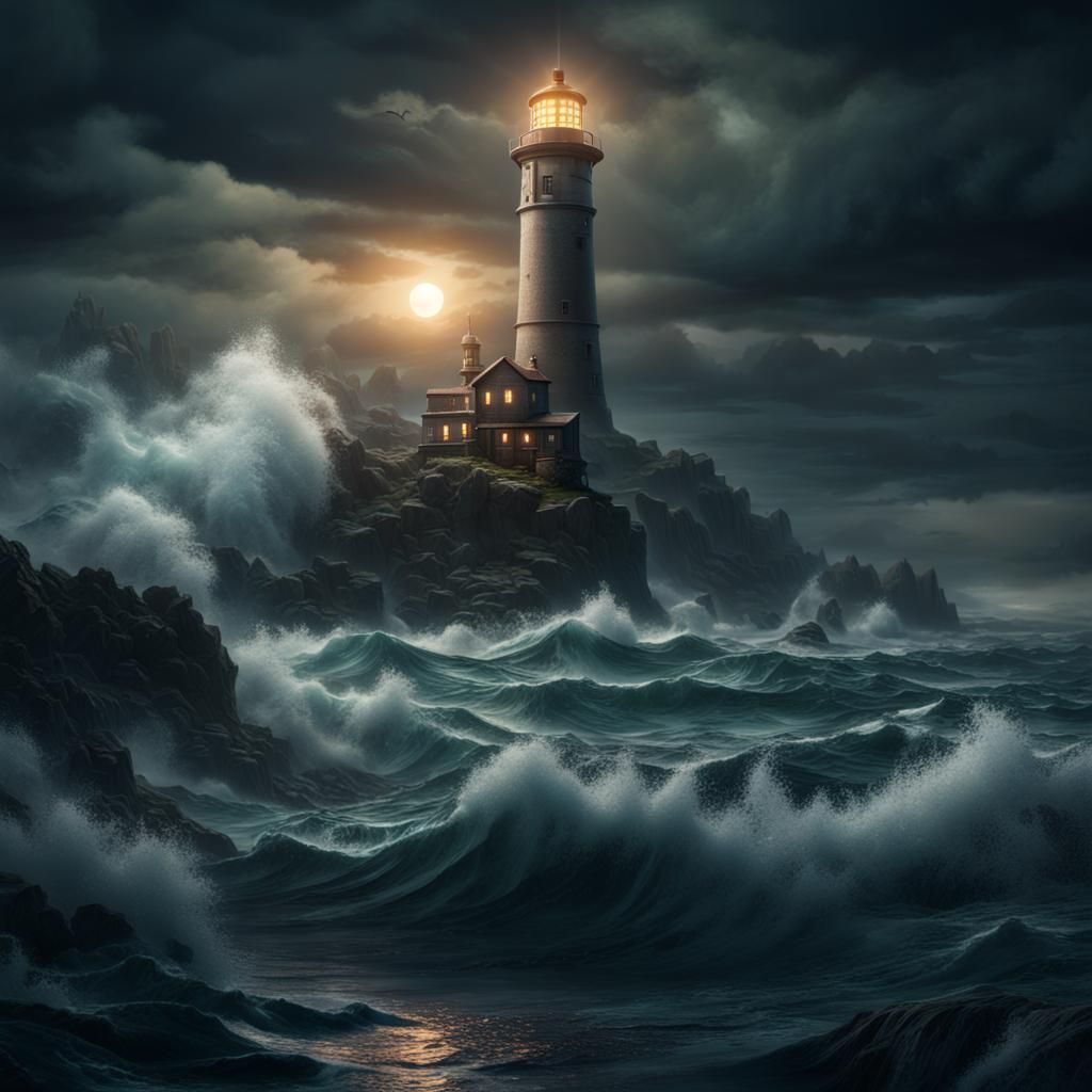 Stormy sea  by @Joey