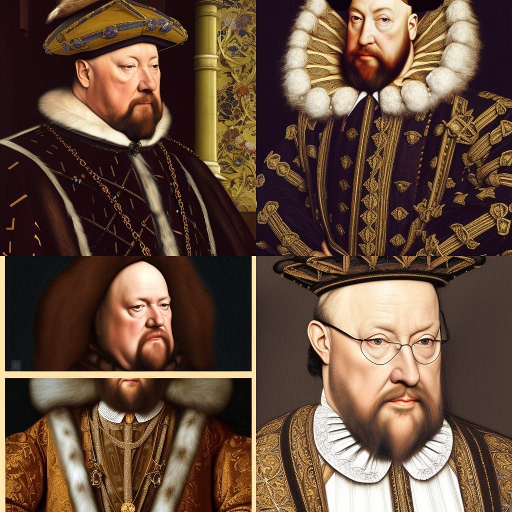 Sir John Williams in the Court of Henry VIII in the style of...