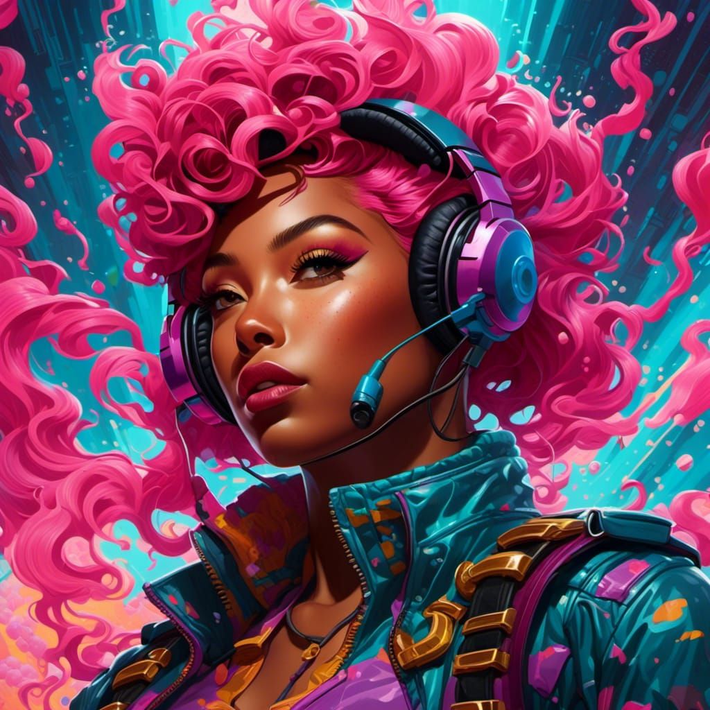 Pink Teal Surreal v4