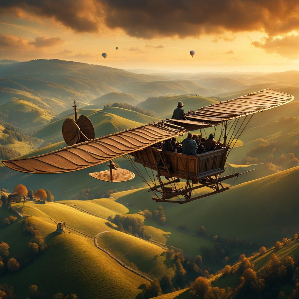 Leonardo Da Vinci´s flying machine  by @Castorix