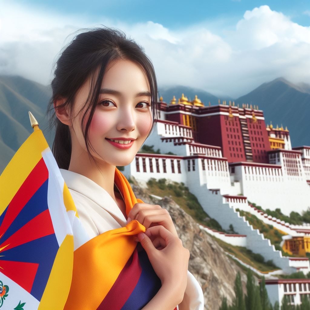 A Tibetan girl.