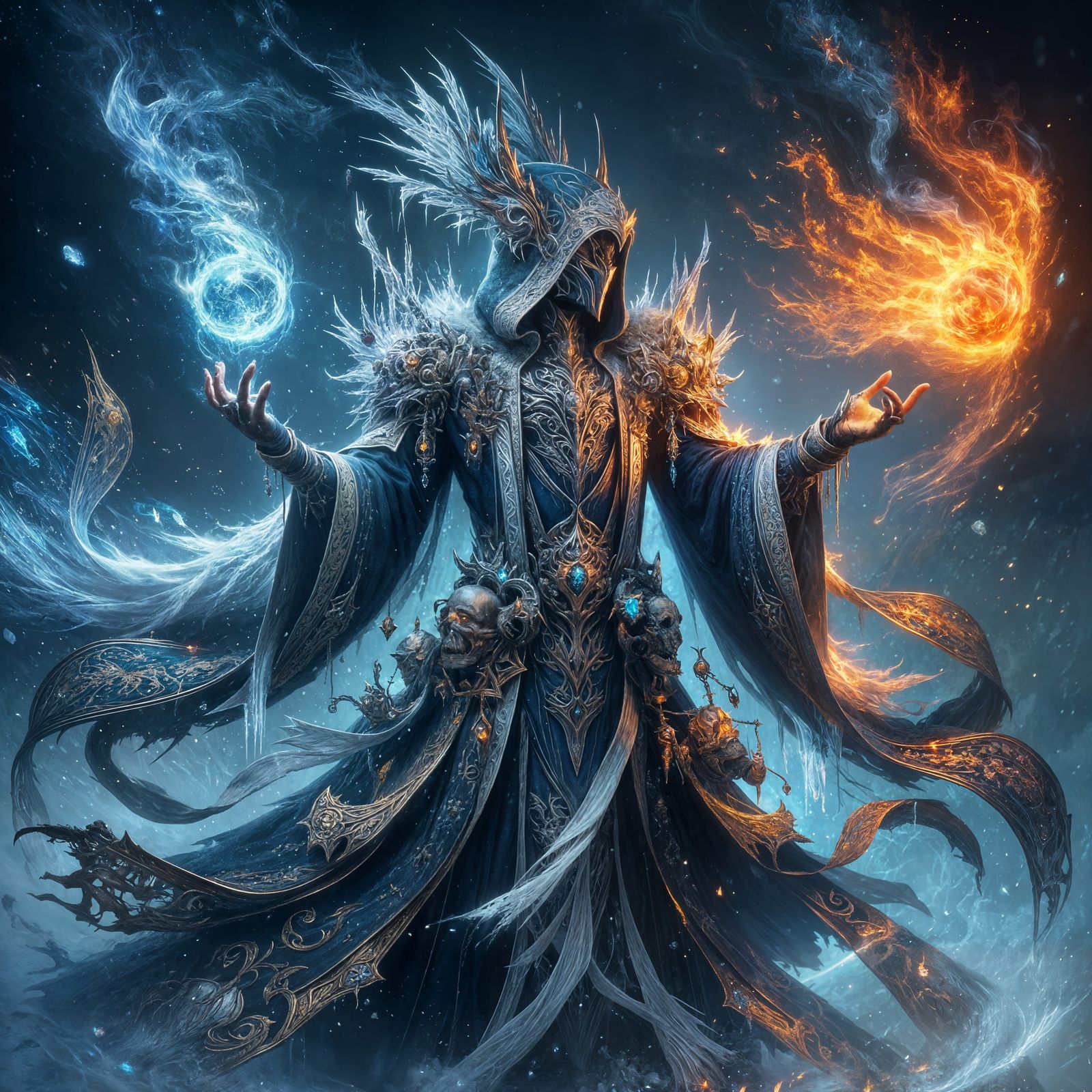 Frostfire Mage  by @Xarir