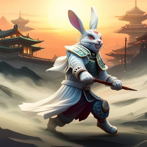 Samurai Rabbit - AI Generated Artwork - NightCafe Creator