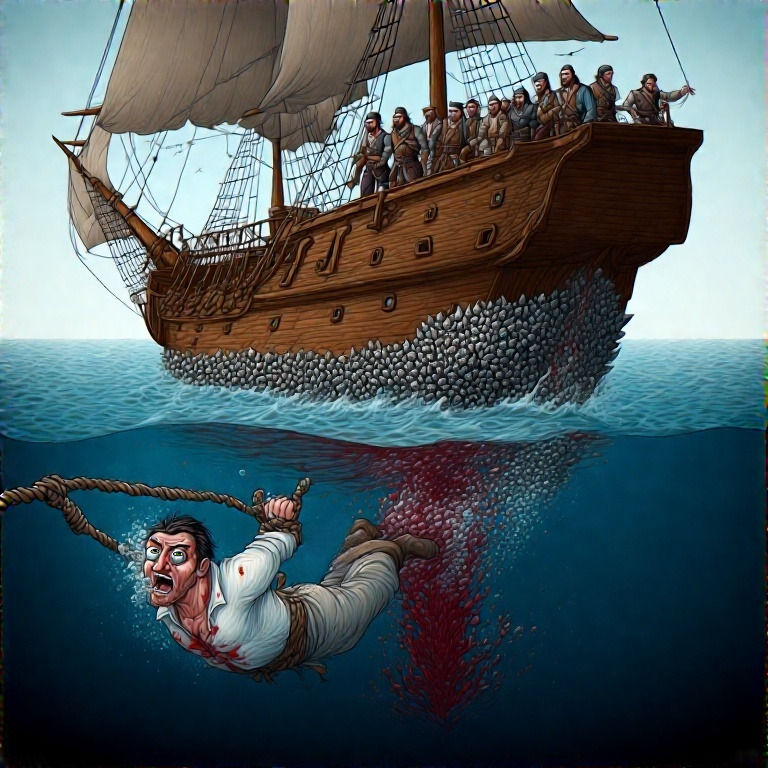 A Glimpse into Maritime Justice: Keelhauling