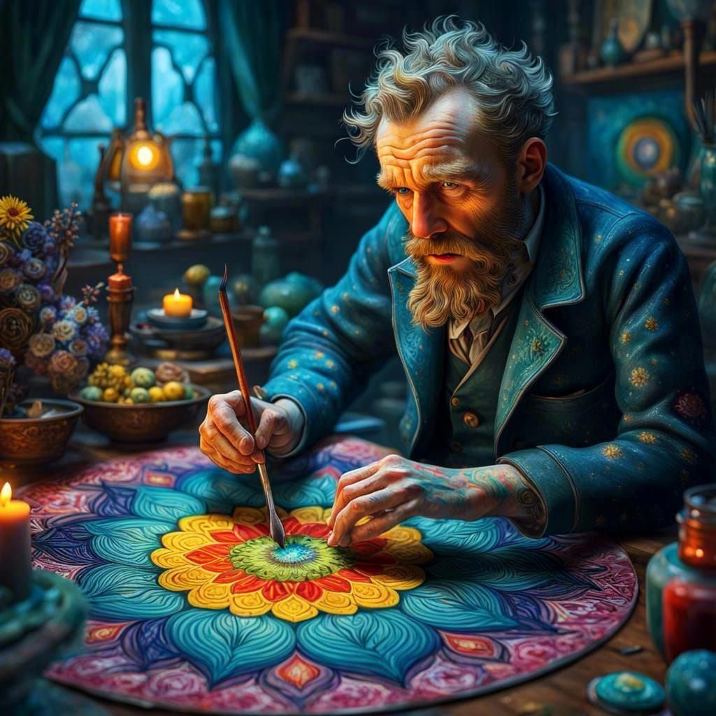 Mandala Painter  by @Lourse 