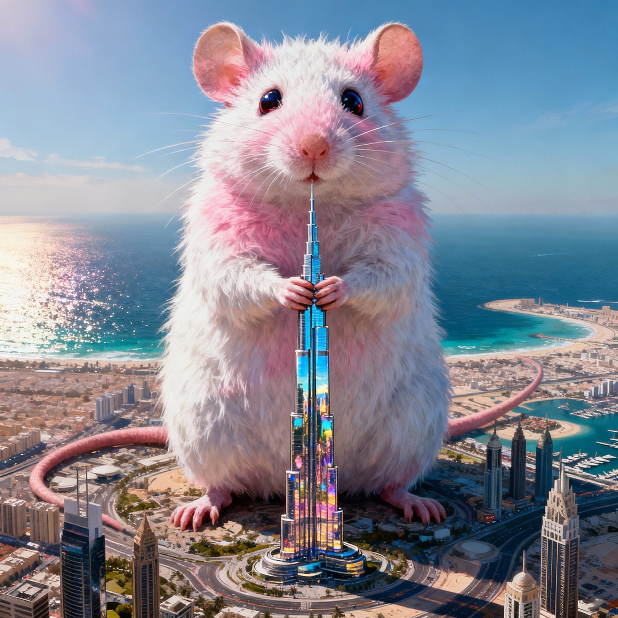 Pinky the giant rat
