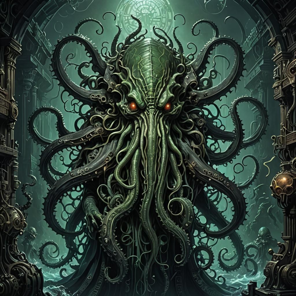 Cthulhu's Temple - AI Generated Artwork - NightCafe Creator