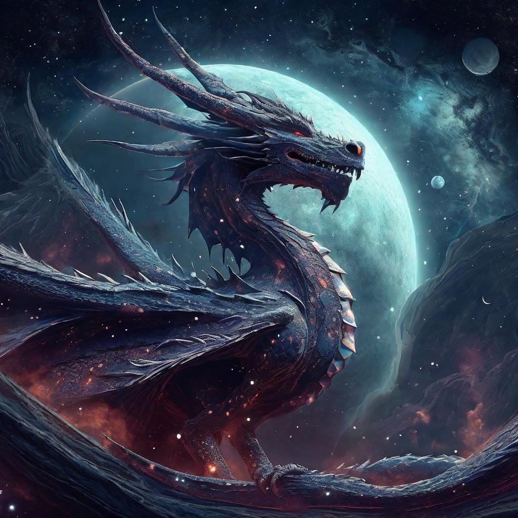 The Great Space Dragon - AI Generated Artwork - NightCafe Creator