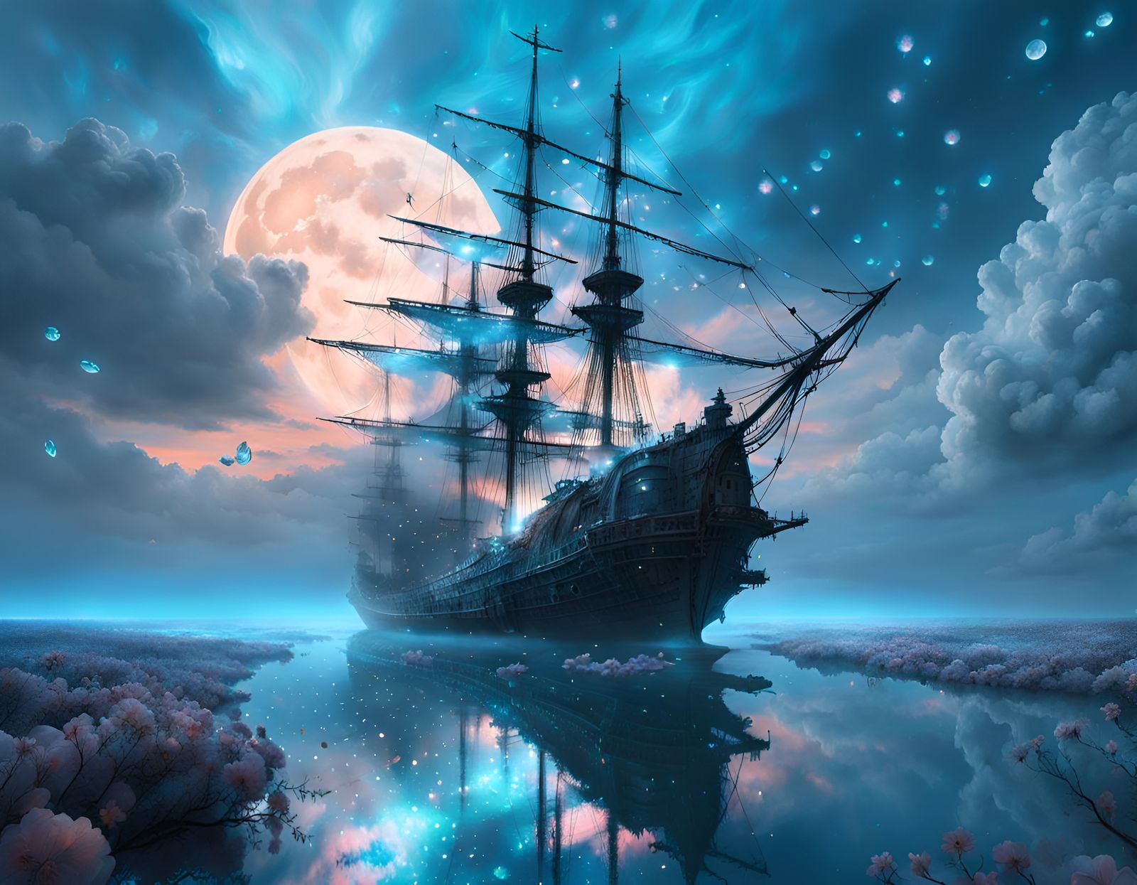 Ghost ship - AI Generated Artwork - NightCafe Creator