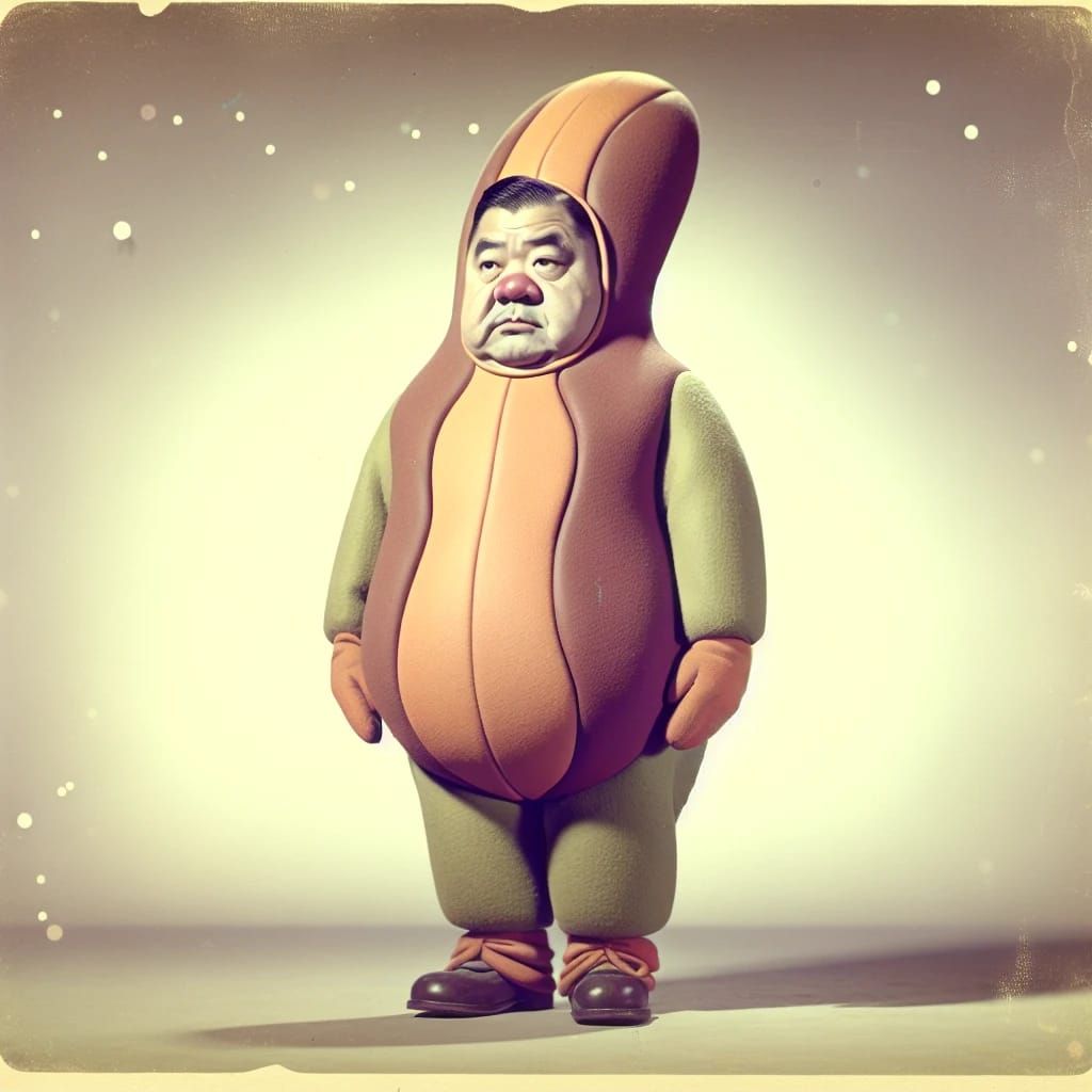 George Schmidt auditions for the role of 3rd bean from the left in a "Hormel Chili With Beans" commercial.